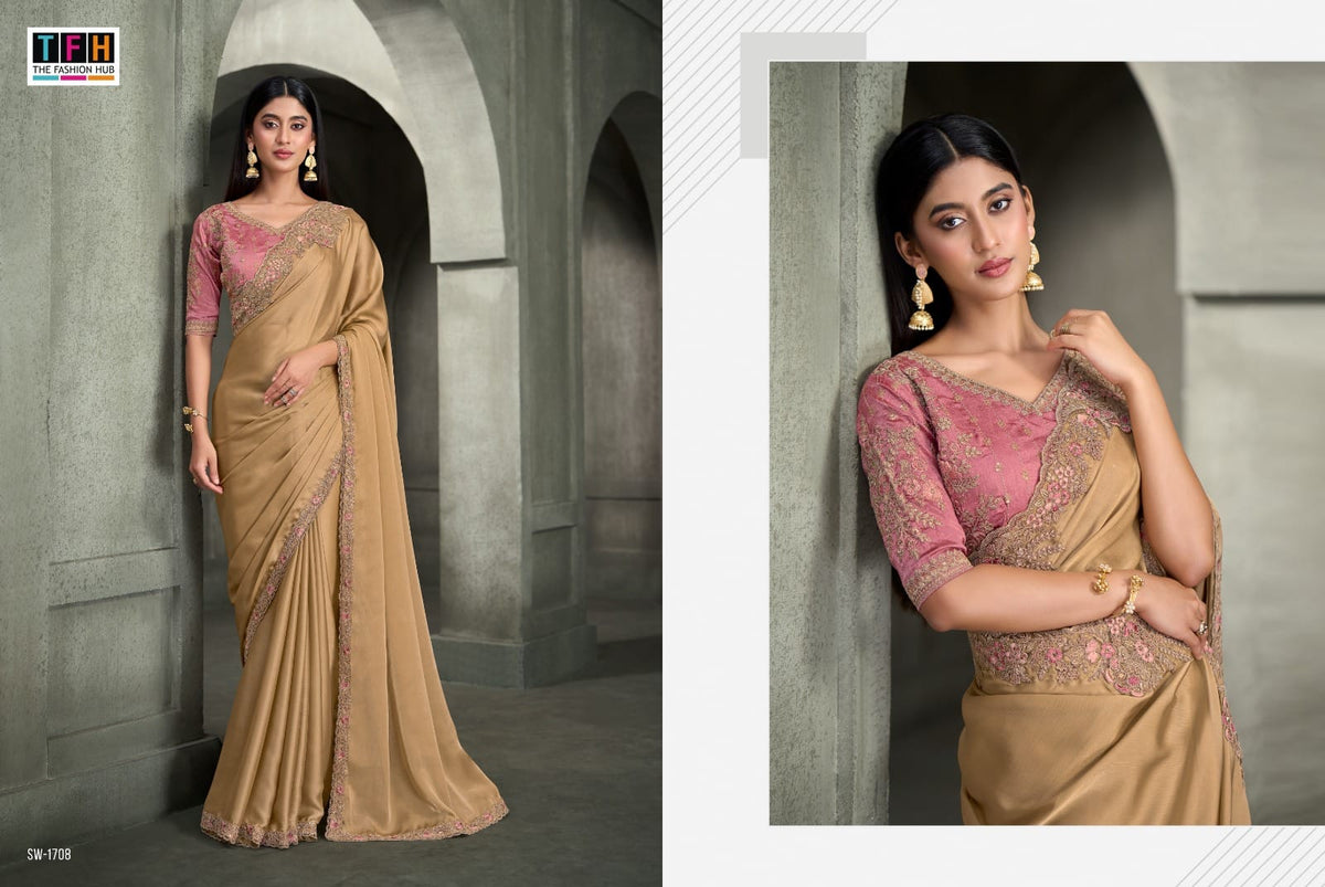 Sandalwood 17 Tfh Sarees Manufacturer India