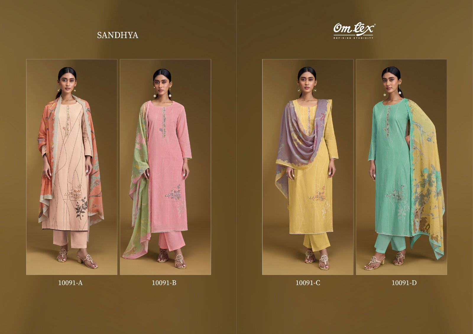 Sandhya Omtex Lawn Cotton Salwar Suits Supplier