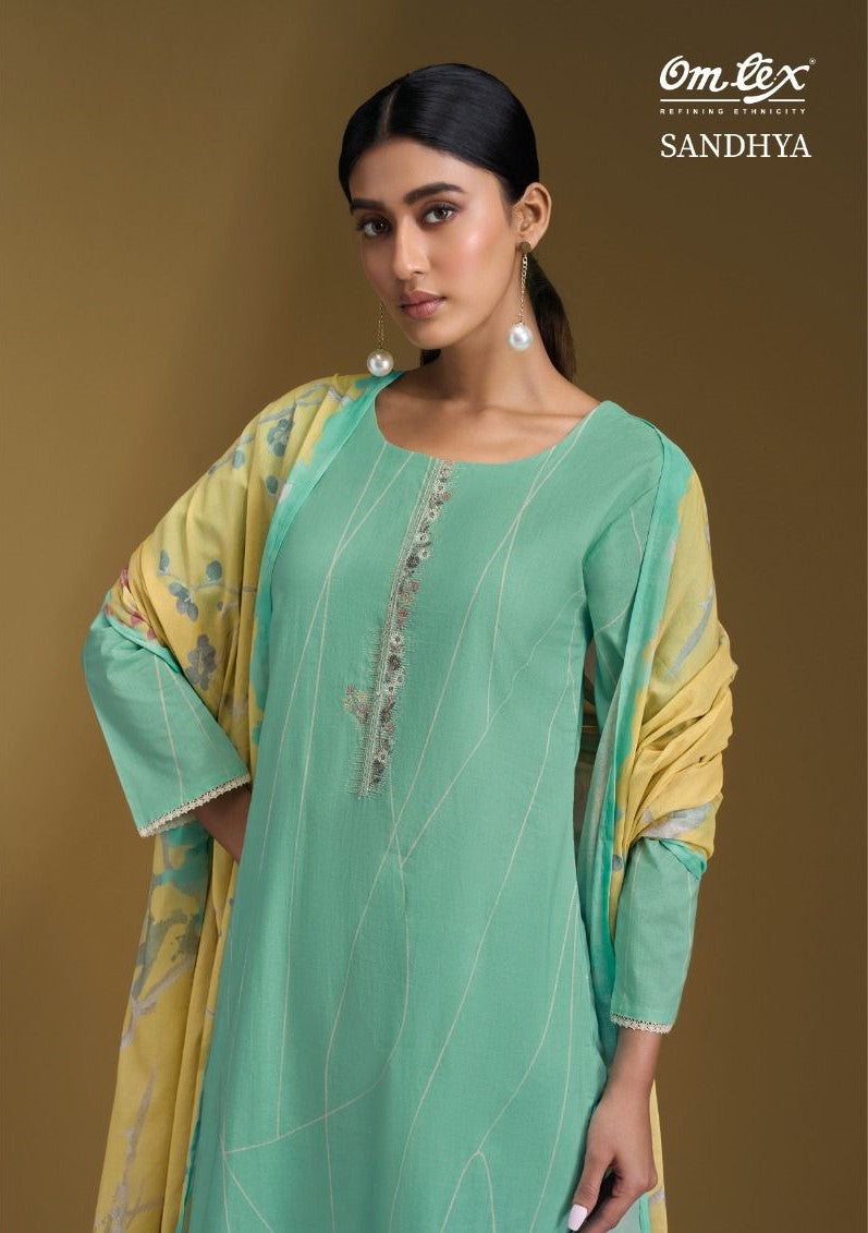 Sandhya Omtex Lawn Cotton Salwar Suits Supplier