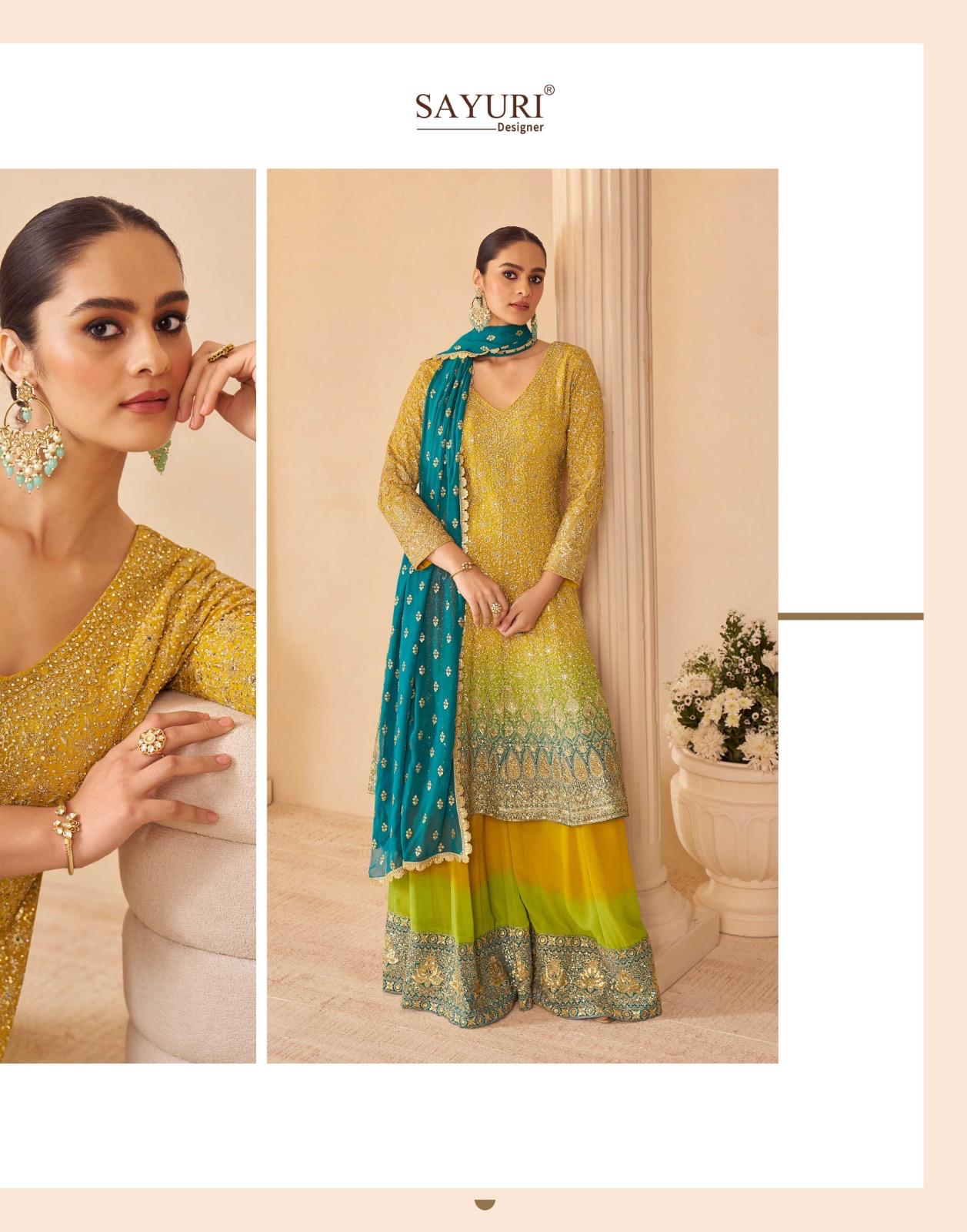 Sandhya Sayuri Georgette Readymade Suits Supplier Gujarat