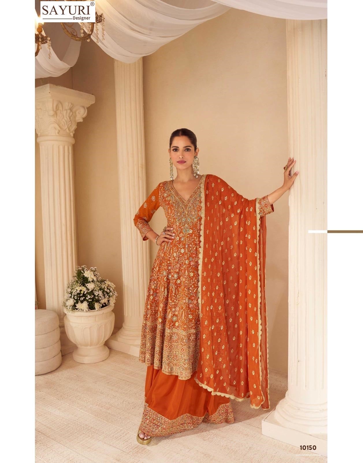 Sandhya Sayuri Georgette Readymade Suits Supplier Gujarat