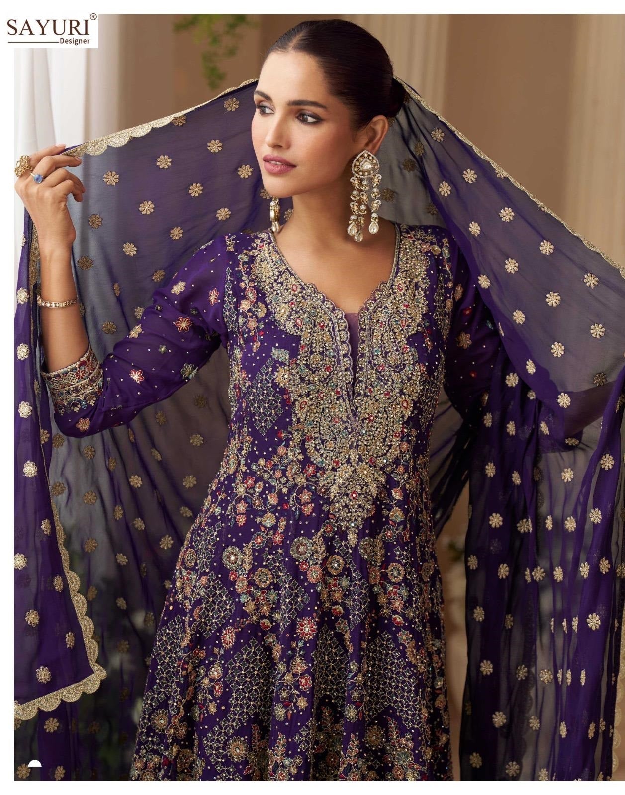 Sandhya Sayuri Georgette Readymade Suits Supplier Gujarat