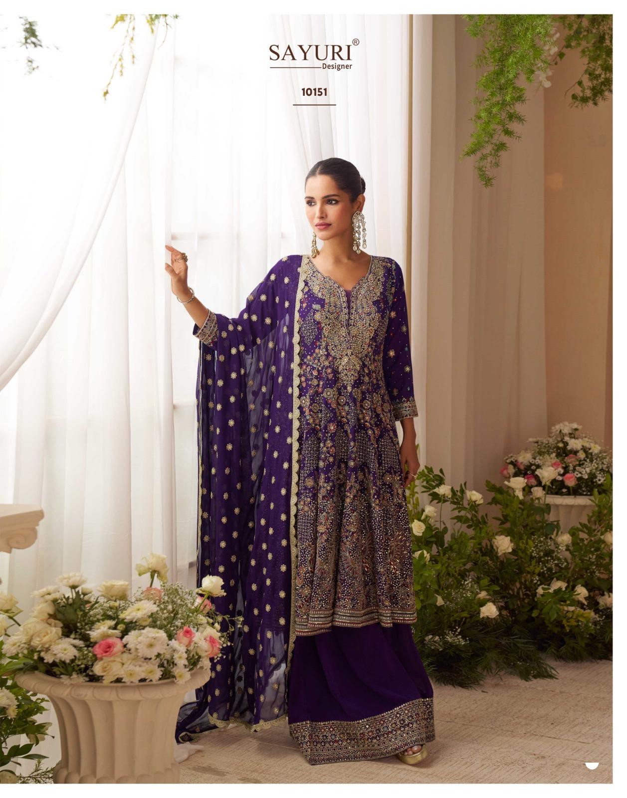 Sandhya Sayuri Georgette Readymade Suits Supplier Gujarat