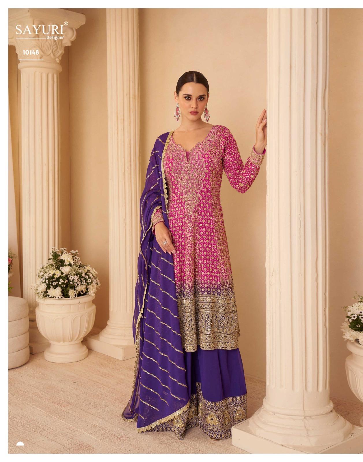 Sandhya Sayuri Georgette Readymade Suits Supplier Gujarat
