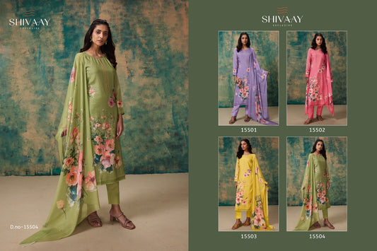 Sandhya Shivaay Muslin Pant Style Suits Supplier Gujarat