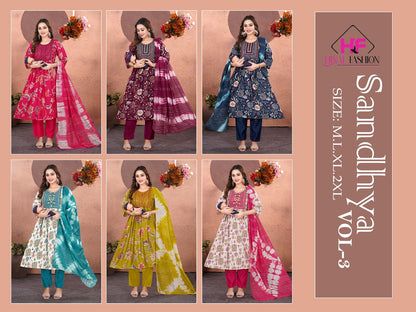 Sandhya Vol 3 Hinal Fashion Vatican Silk Feeding Readymade Suit Wholesaler Ahmedabad