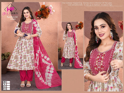 Sandhya Vol 3 Hinal Fashion Vatican Silk Feeding Readymade Suit Wholesaler Ahmedabad
