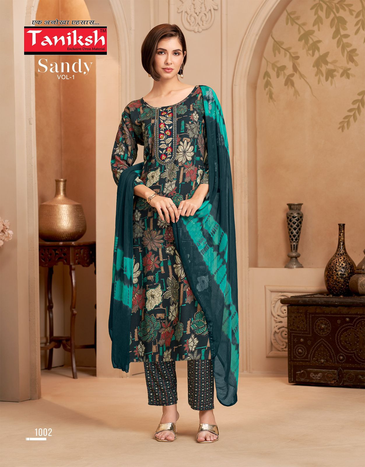 Sandy Vol 1 Taniksh Rayon Readymade Pant Style Suits Wholesale