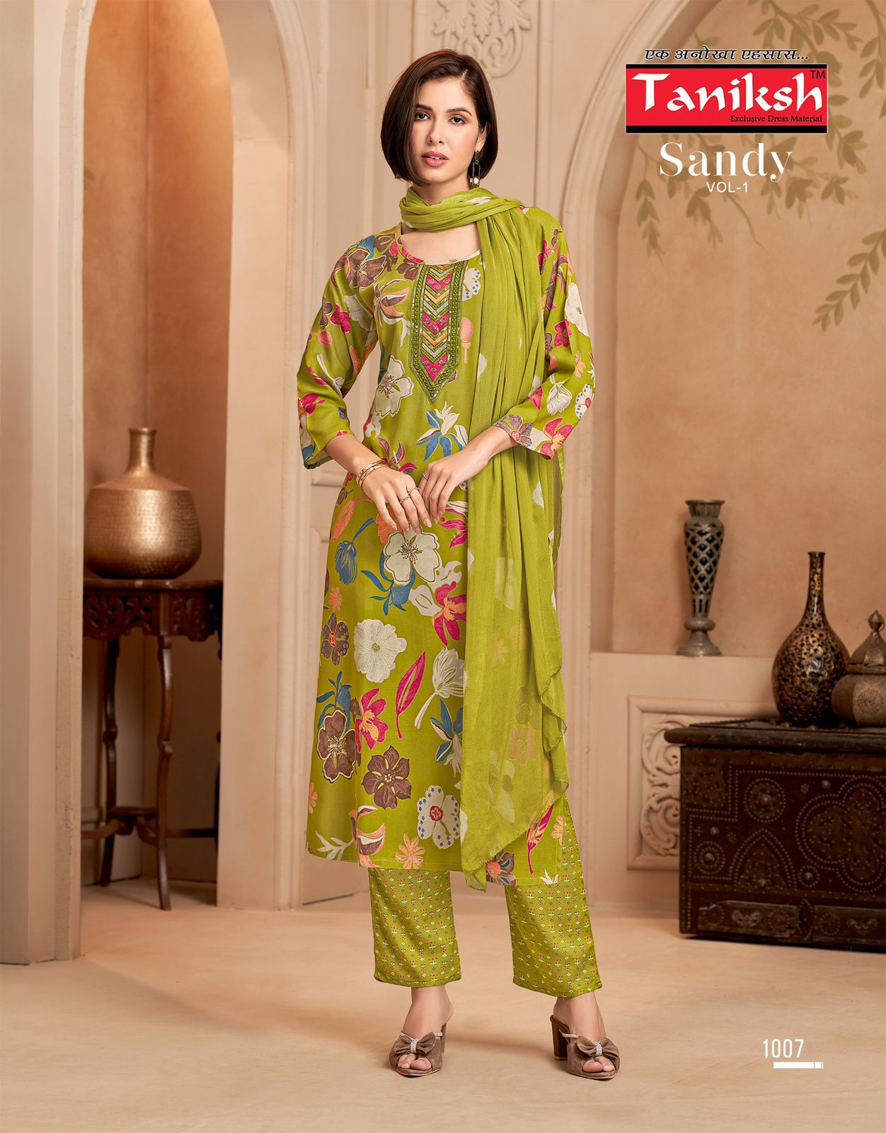 Sandy Vol 1 Taniksh Rayon Readymade Pant Style Suits Wholesale