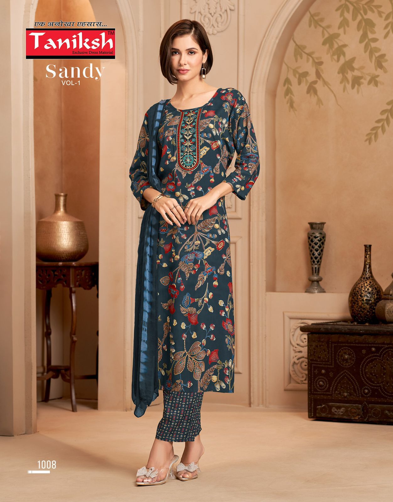 Sandy Vol 1 Taniksh Rayon Readymade Pant Style Suits Wholesale
