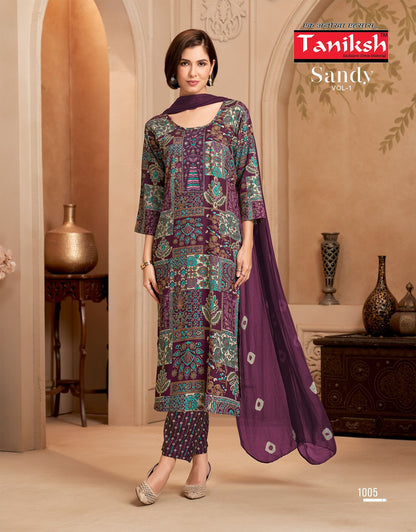 Sandy Vol 1 Taniksh Rayon Readymade Pant Style Suits Wholesale