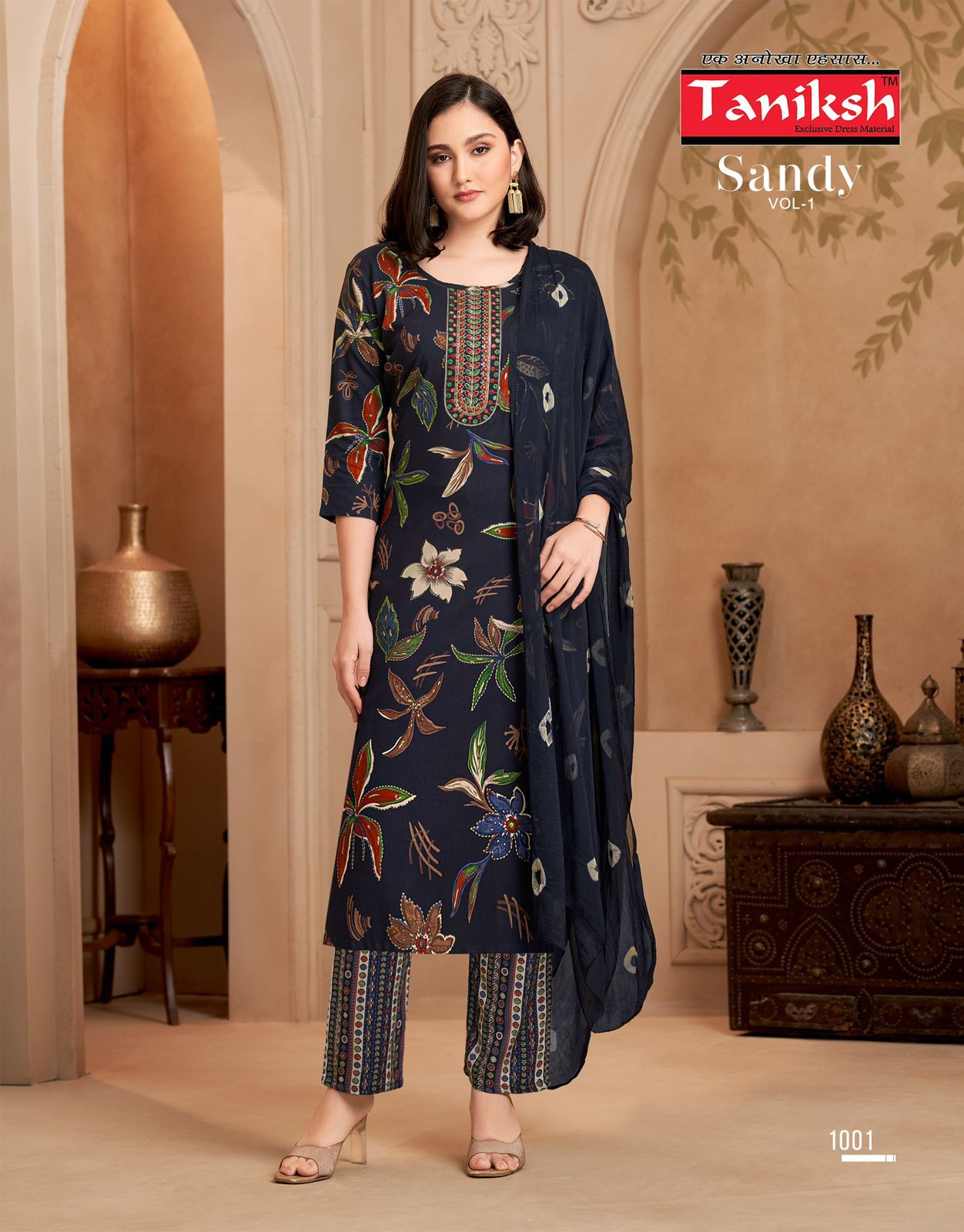 Sandy Vol 1 Taniksh Rayon Readymade Pant Style Suits Wholesale