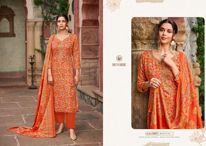 Saneha Sunrise Pashmina Suits Supplier Ahmedabad