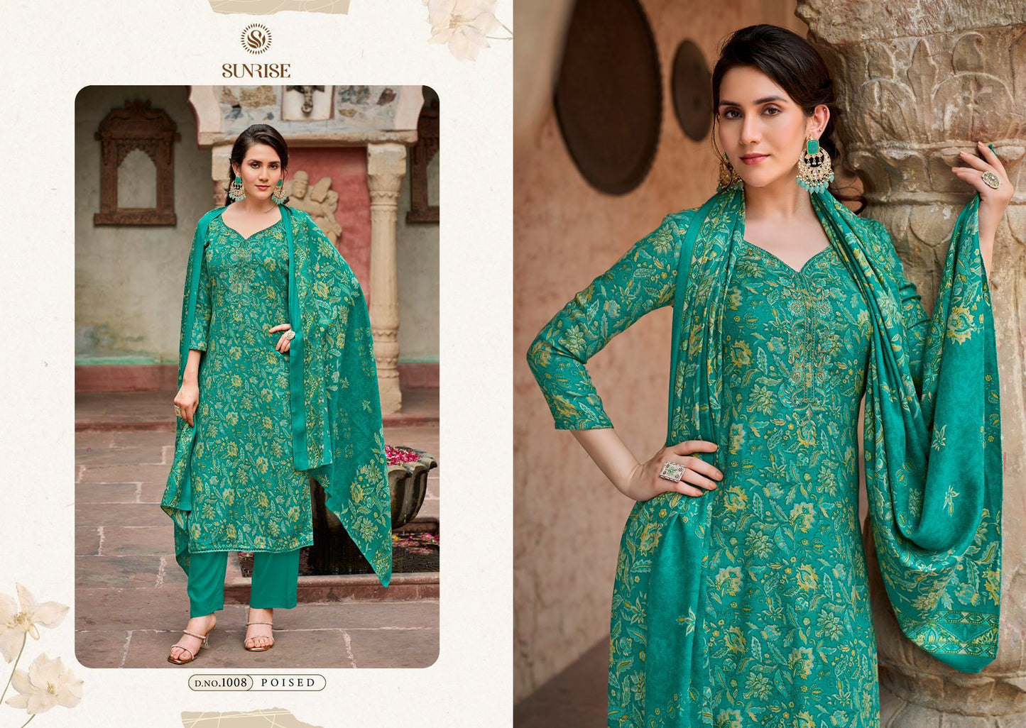 Saneha Sunrise Pashmina Suits Supplier Ahmedabad