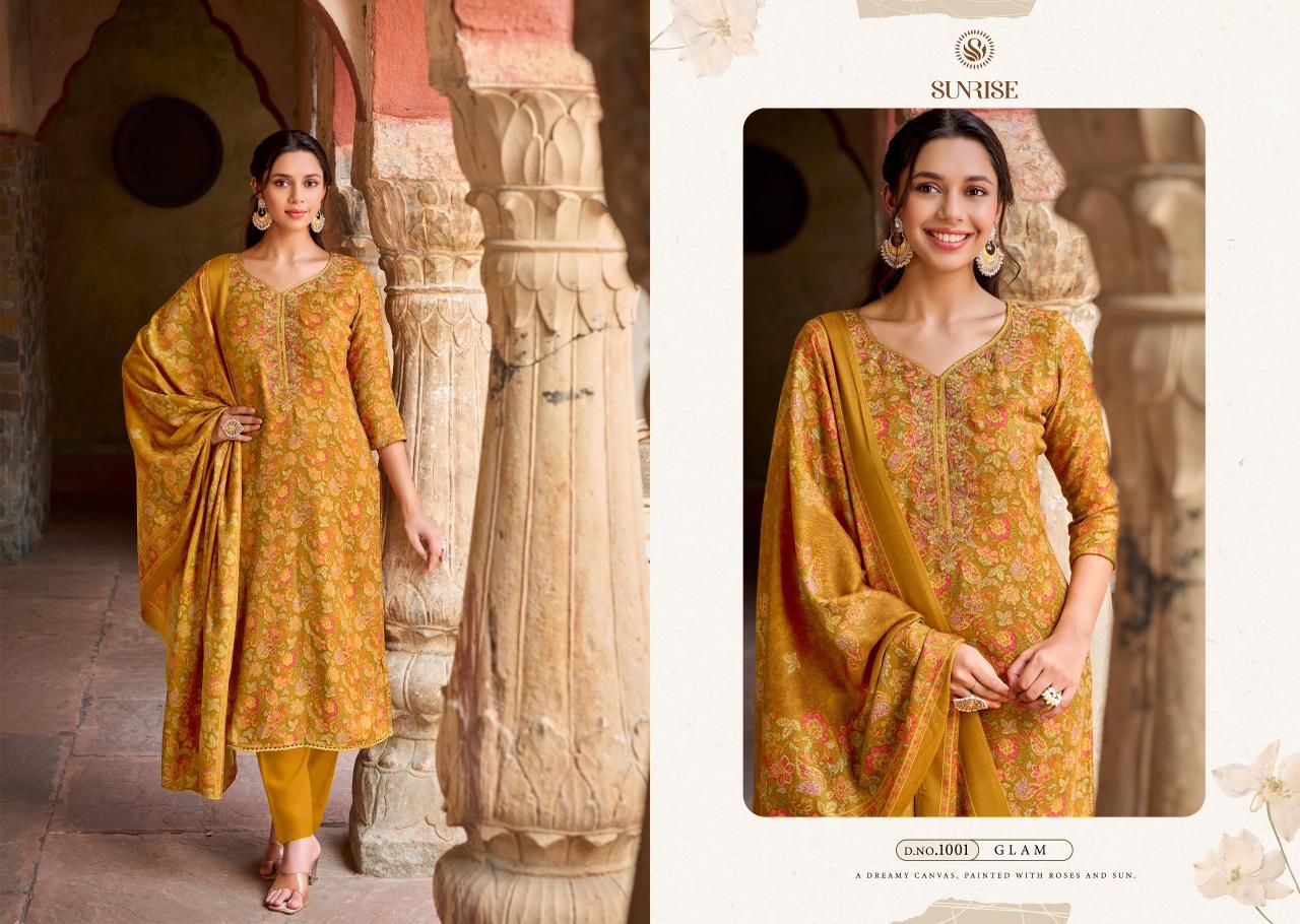 Saneha Sunrise Pashmina Suits Supplier Ahmedabad