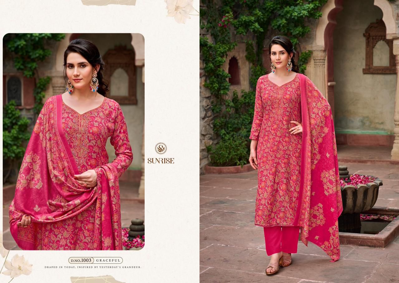 Saneha Sunrise Pashmina Suits Supplier Ahmedabad