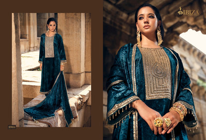Sang E Siyah Ibiza Velvet Suits Wholesale