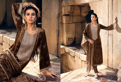 Sang E Siyah Ibiza Velvet Suits Wholesale