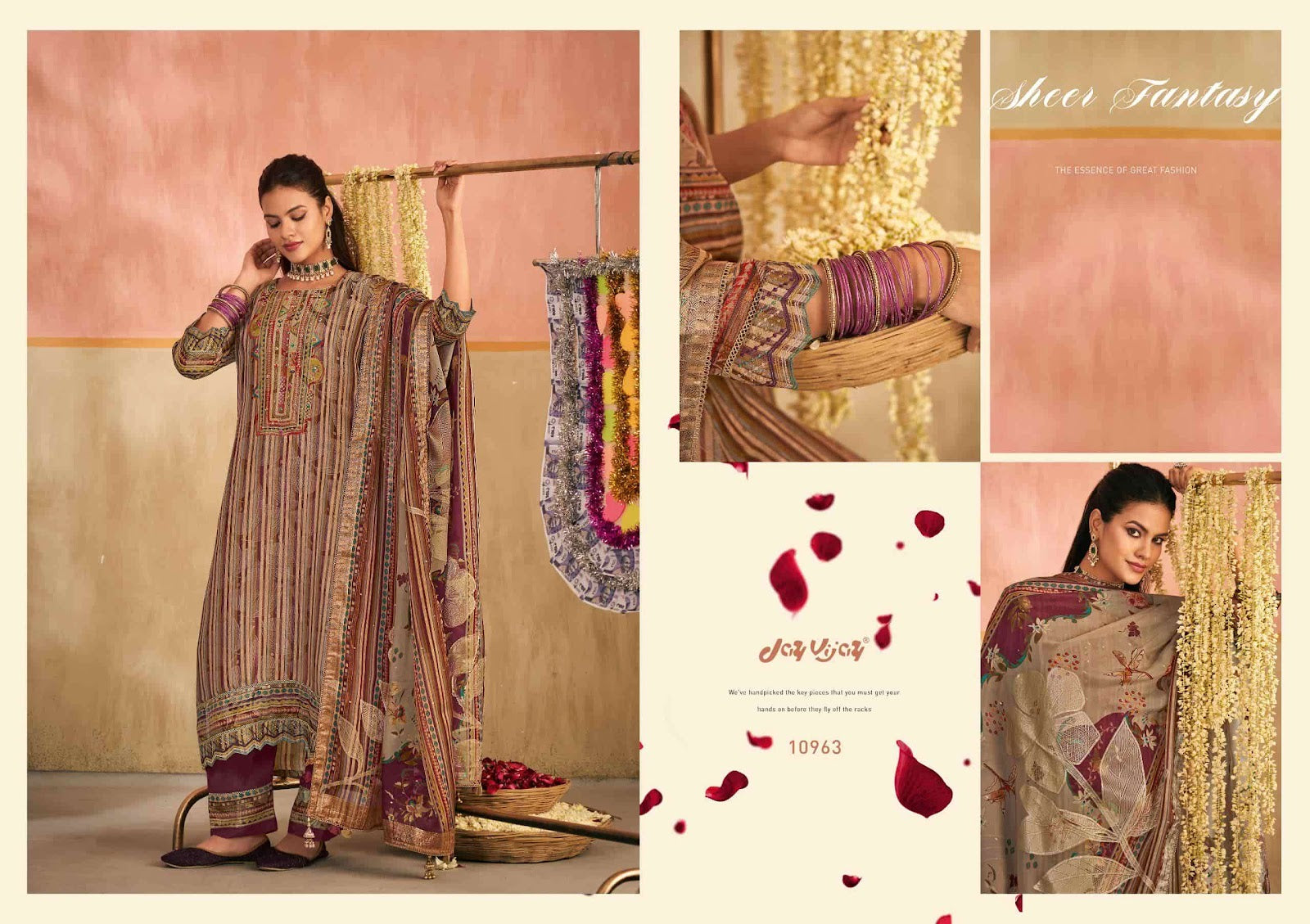 Sangam Jay Vijay Silk Pant Style Suits Wholesale Rate