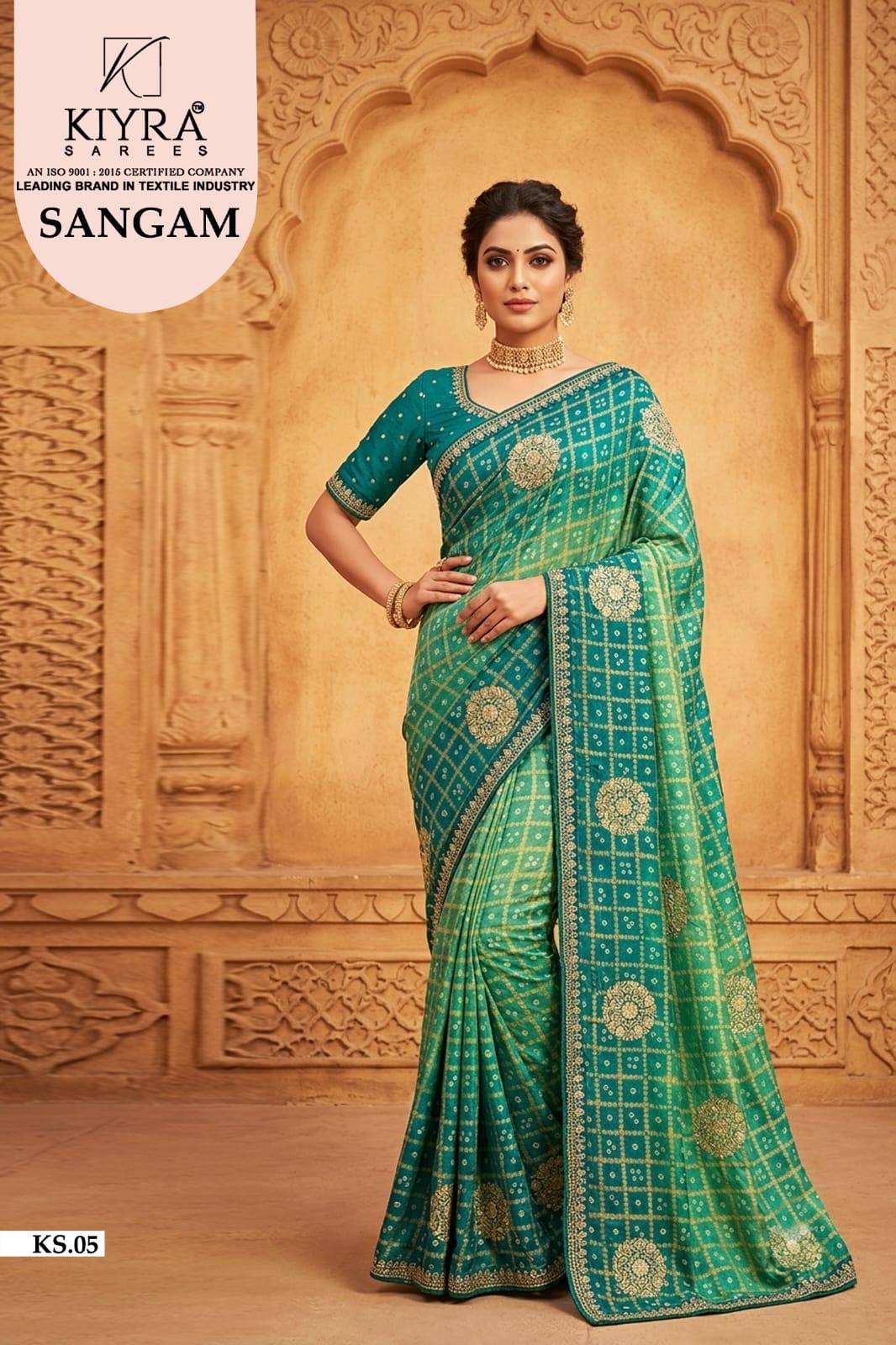 Sangam Kiyra Moss Sarees Wholesaler Ahmedabad