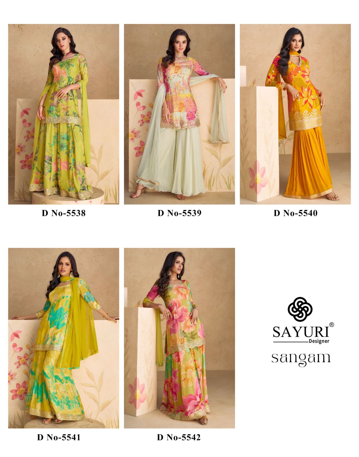 Sangam Sayuri Chinon Readymade Suits Wholesaler India