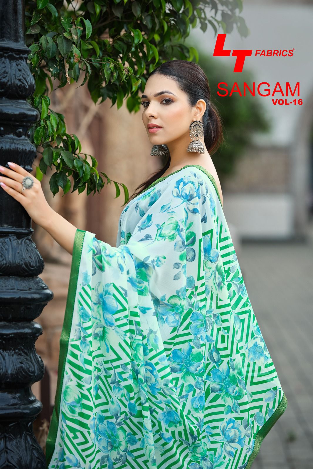 Sangam Vol 16 Lt Fabrics Micro Sarees Exporter India