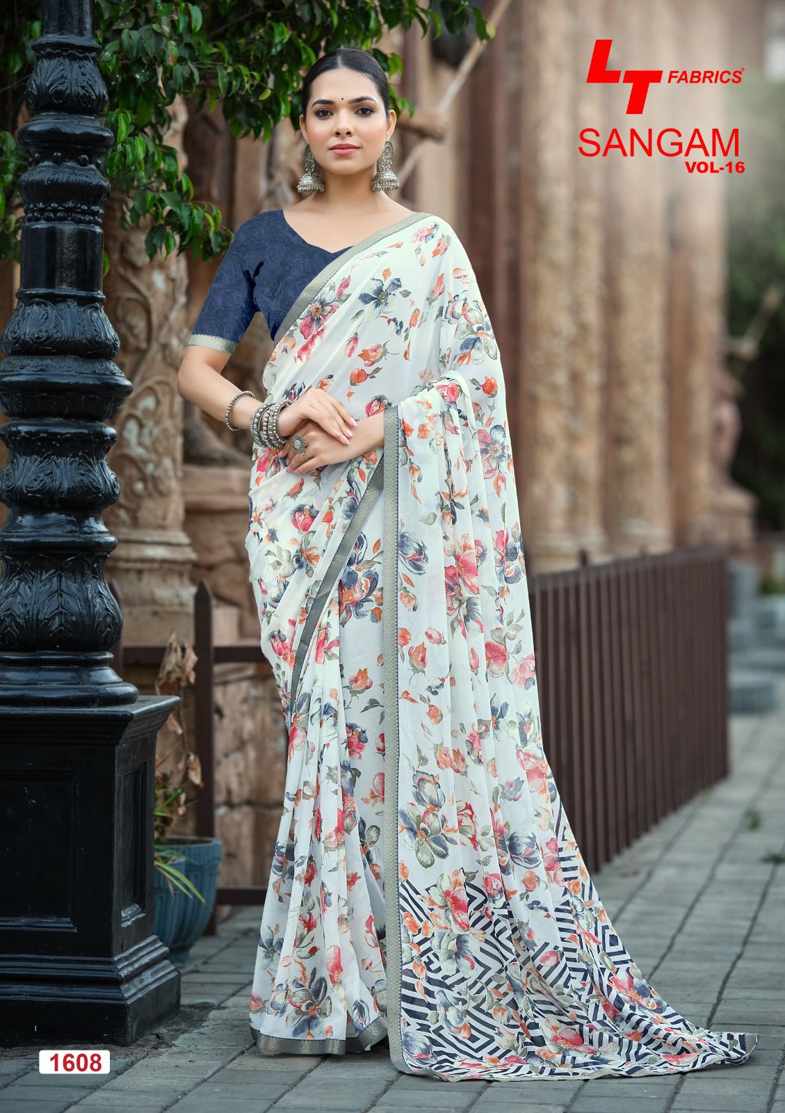 Sangam Vol 16 Lt Fabrics Micro Sarees Exporter India