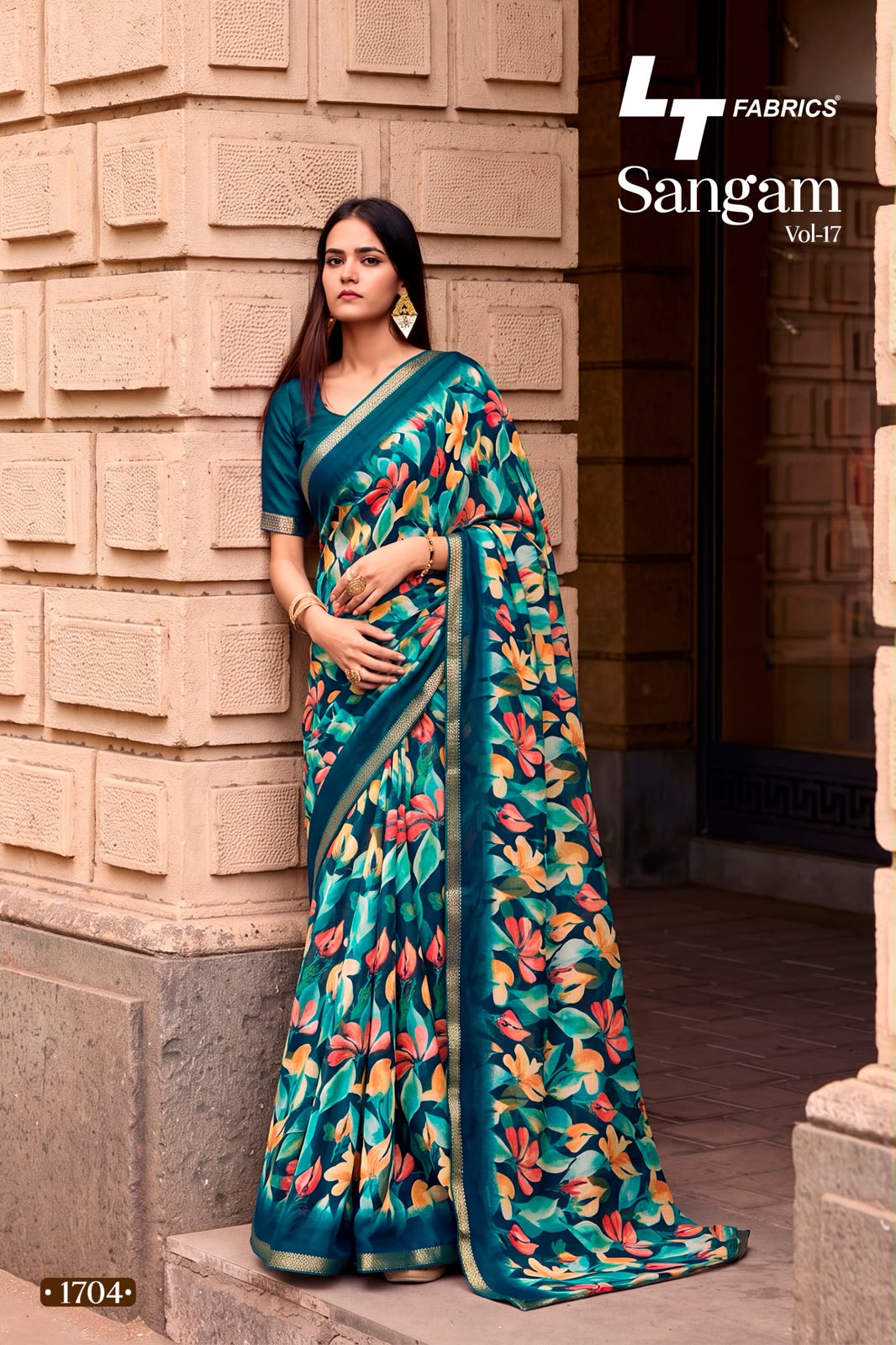 Sangam Vol 17 Lt Fabrics Micro Sarees Exporter