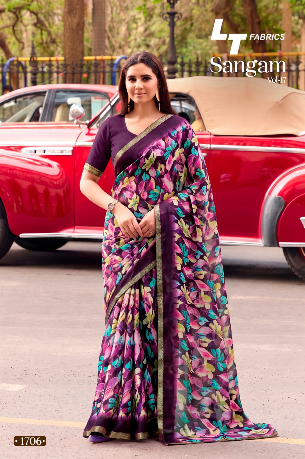 Sangam Vol 17 Lt Fabrics Micro Sarees Exporter