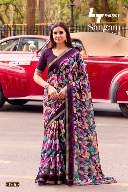 Sangam Vol 17 Lt Fabrics Micro Sarees Exporter