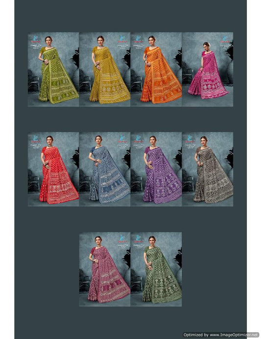 Sanganeri Vol 1 Lakhani Cotton Sarees Manufacturer Gujarat