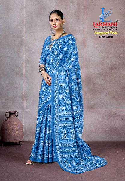 Sanganeri Vol 2 Lakhani Cotton Sarees Wholesaler Gujarat