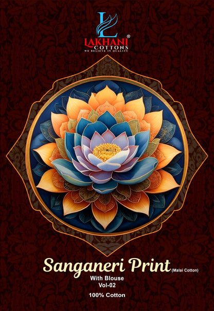 Sanganeri Vol 2 Lakhani Cotton Sarees Wholesaler Gujarat