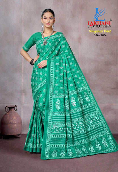 Sanganeri Vol 2 Lakhani Cotton Sarees Wholesaler Gujarat
