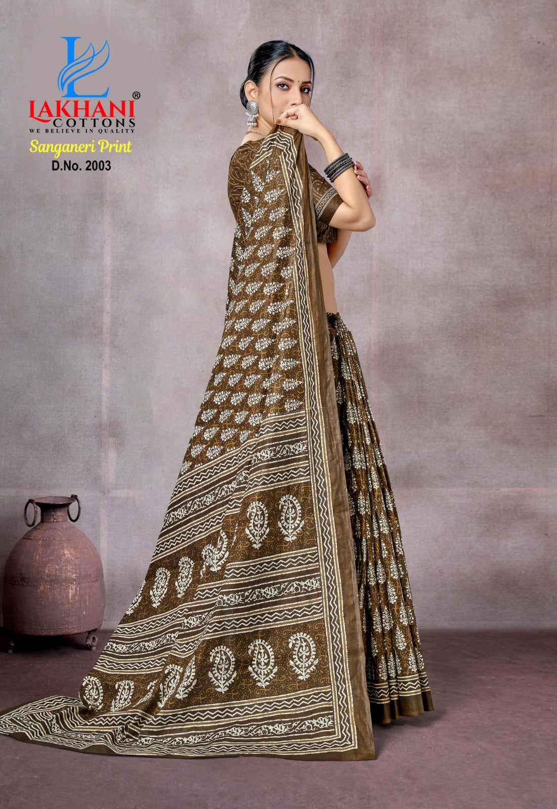 Sanganeri Vol 2 Lakhani Cotton Sarees Wholesaler Gujarat