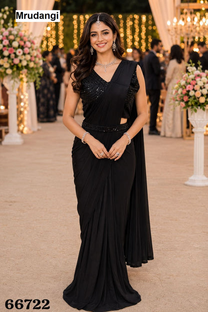 Sangat Mrudangi Lycra Ready To Wear Saree Exporter Ahmedabad
