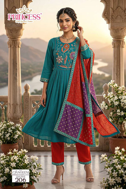 Sangeeni Vol 2 Princess Creation Roman Readymade Anarkali Suits Wholesaler