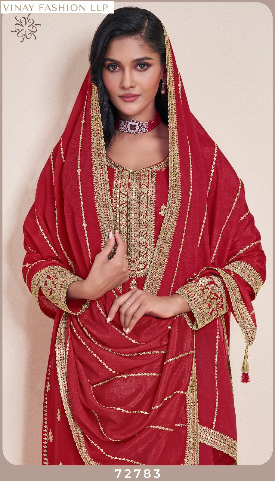 Sangeet Kuleesh Vinay Fashion Llp Chinon Sharara Style Suits Wholesale