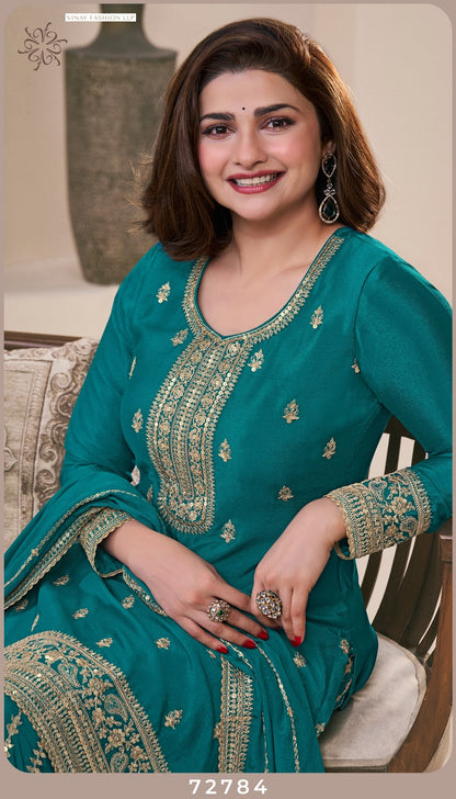 Sangeet Kuleesh Vinay Fashion Llp Chinon Sharara Style Suits Wholesale