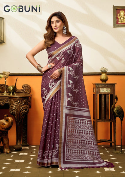 Sangeeta Gobuni Cotton Sarees Manufacturer Ahmedabad
