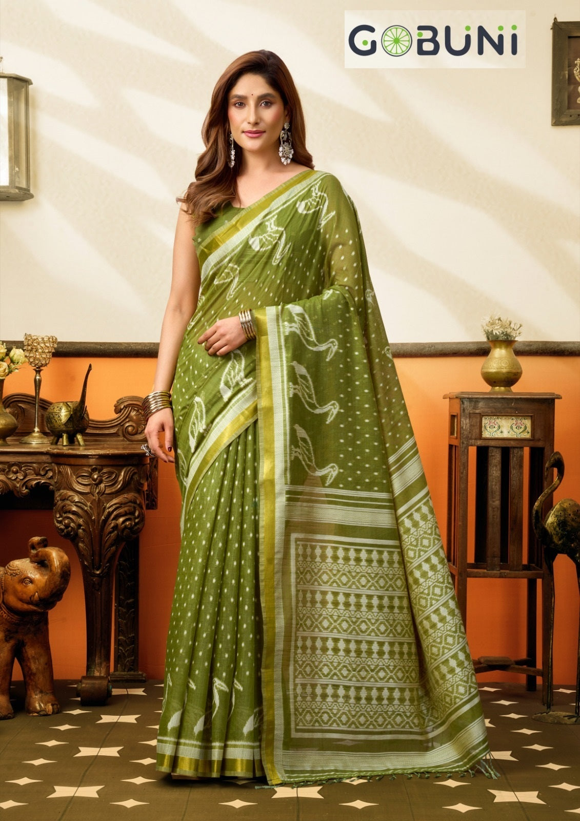 Sangeeta Gobuni Cotton Sarees Manufacturer Ahmedabad