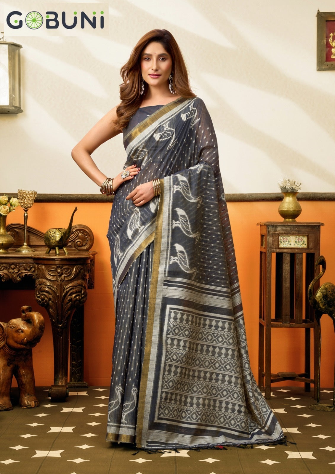 Sangeeta Gobuni Cotton Sarees Manufacturer Ahmedabad