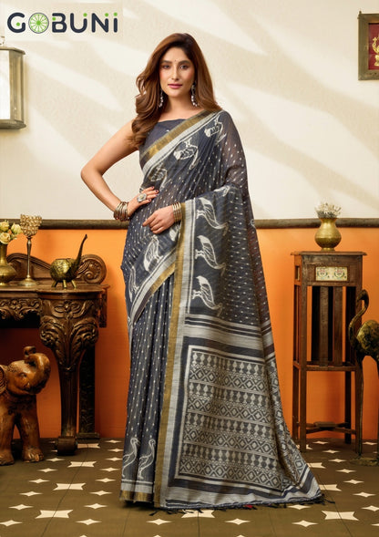Sangeeta Gobuni Cotton Sarees Manufacturer Ahmedabad