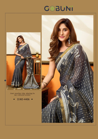 Sangeeta Gobuni Cotton Sarees Manufacturer Ahmedabad