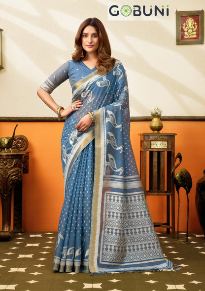 Sangeeta Gobuni Cotton Sarees Manufacturer Ahmedabad