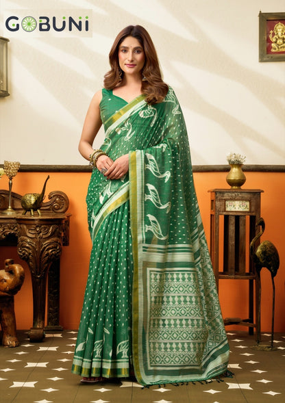 Sangeeta Gobuni Cotton Sarees Manufacturer Ahmedabad