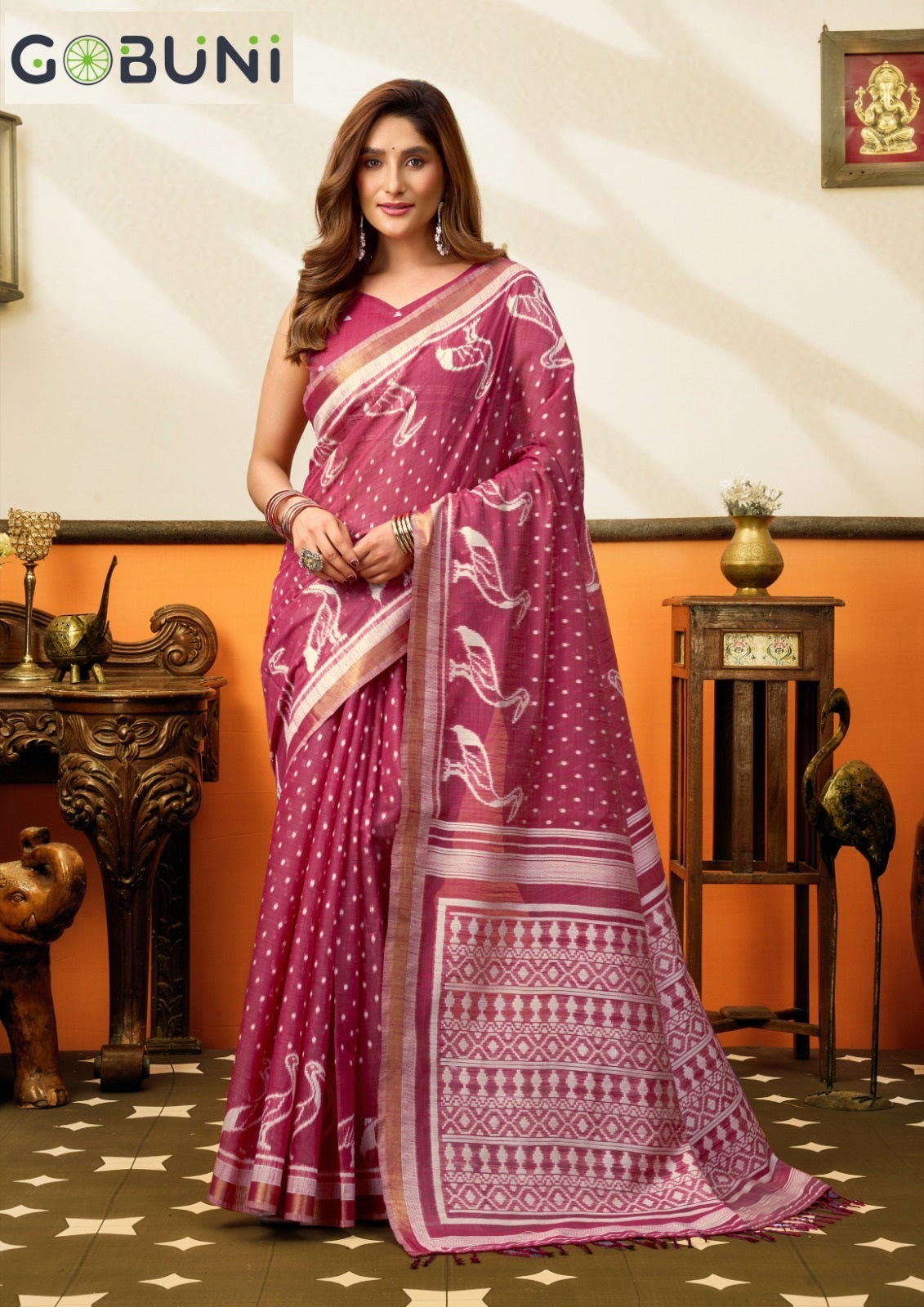 Sangeeta Gobuni Cotton Sarees Manufacturer Ahmedabad
