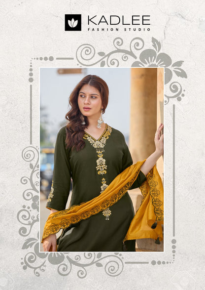 Sangini Kadlee Rayon Readymade Plazzo Style Suits Supplier Ahmedabad