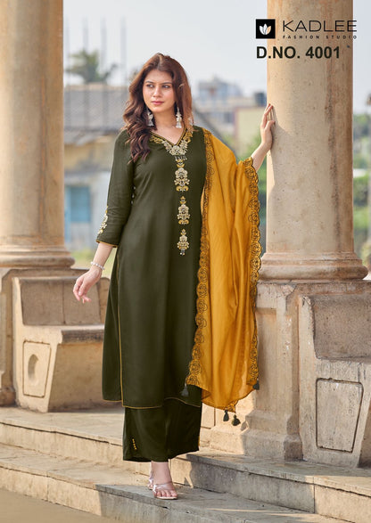 Sangini Kadlee Rayon Readymade Plazzo Style Suits Supplier Ahmedabad