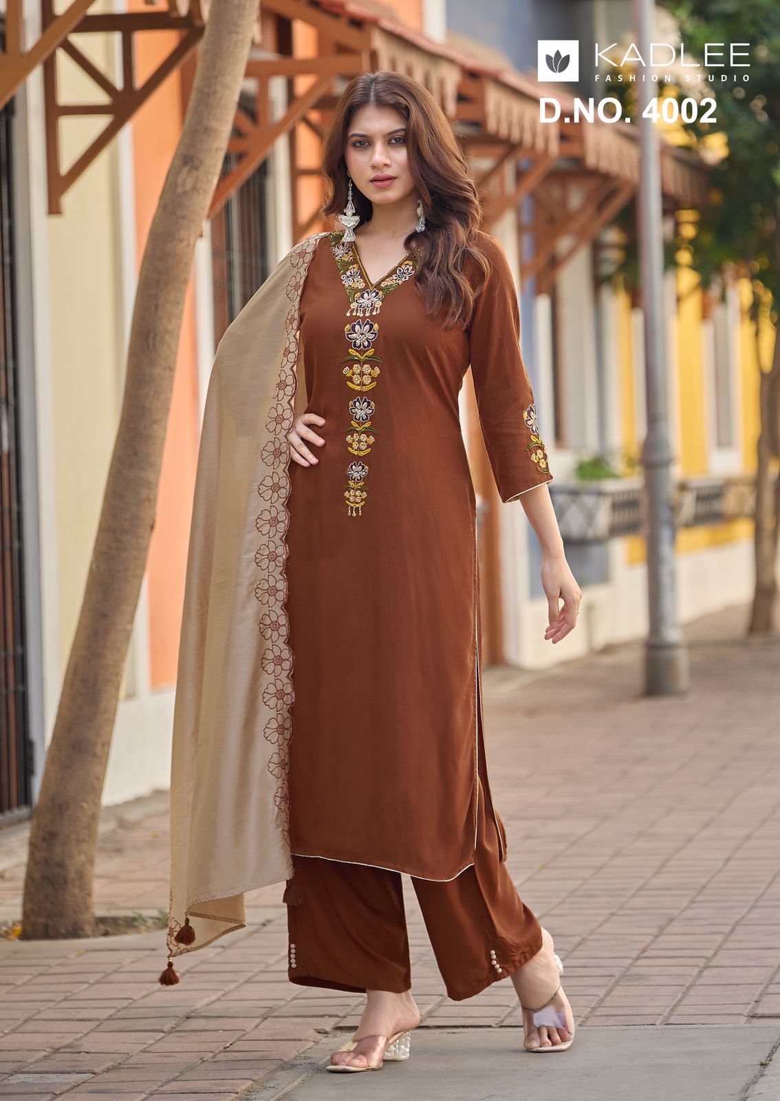 Sangini Kadlee Rayon Readymade Plazzo Style Suits Supplier Ahmedabad